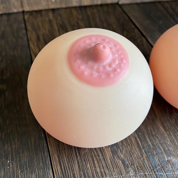 おっぱい スクイーズ ボール お乳ボール 水風船 おもちゃ ぷにぷに 2