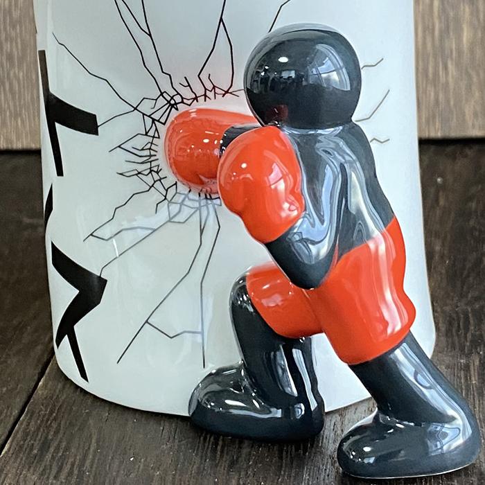 ストレス パンチ マグカップ ストレスパンチマグ ペン立て 小物入れ