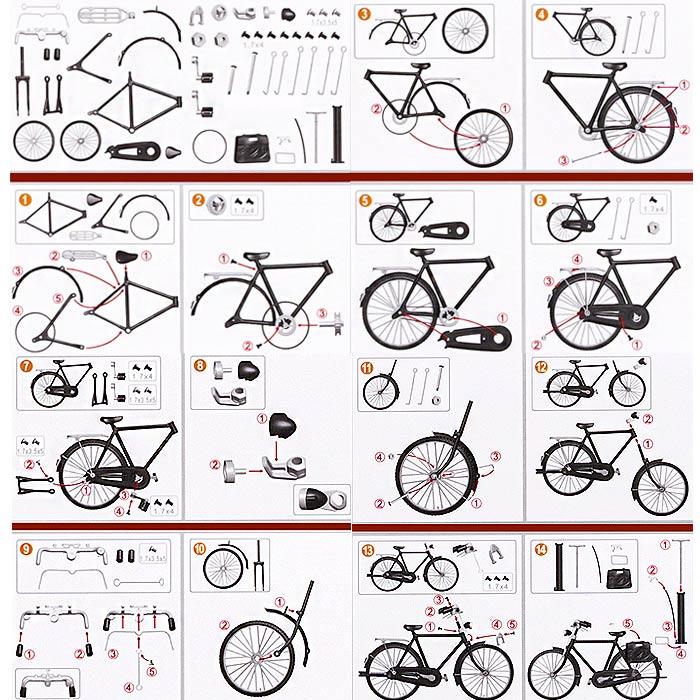 自転車 DIY 組立 模型 プラモデル 自作 オリジナル 楽しい インテリア