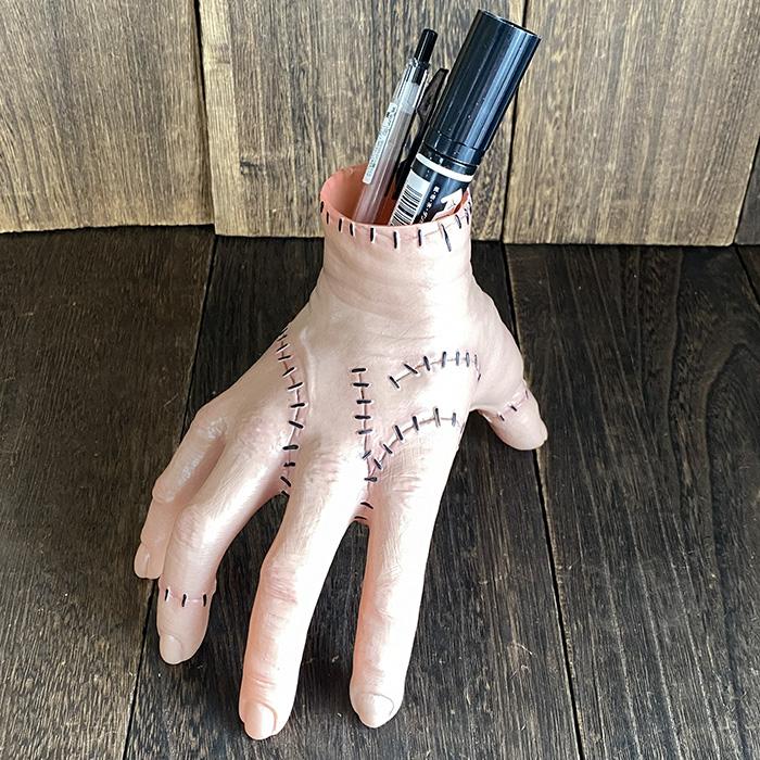 ホラー映画 ウェンズデー フィギュア 手 ペン立て 植木鉢 アダムス