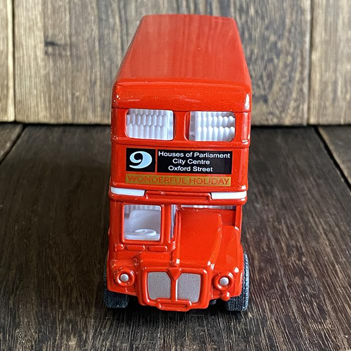 ロンドンバス ミニカー バス 走る 置物 プルバック式 2階建て イギリス