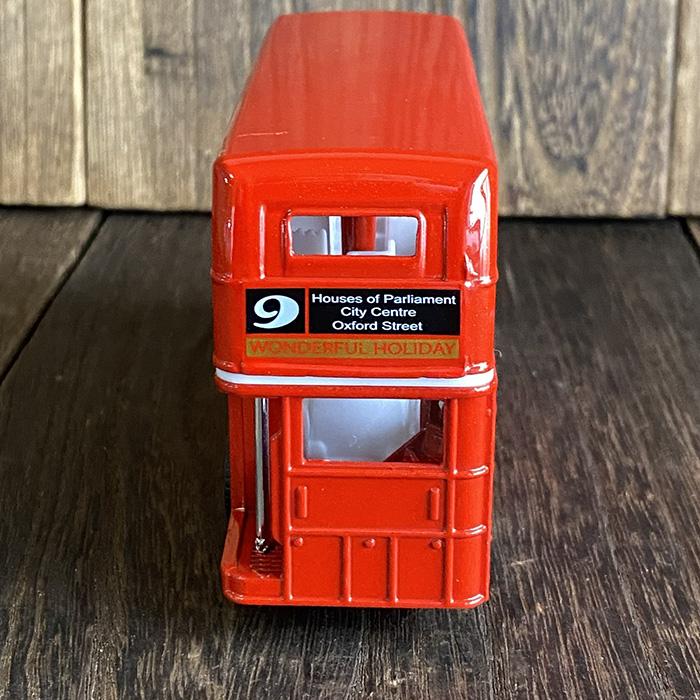 ロンドンバス ミニカー バス 走る 置物 プルバック式 2階建て イギリス