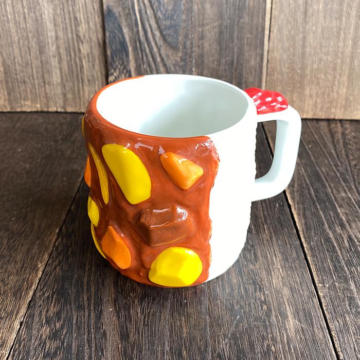 カレーライス マグカップ コップ カレー 福神漬け ユニーク ペン立て