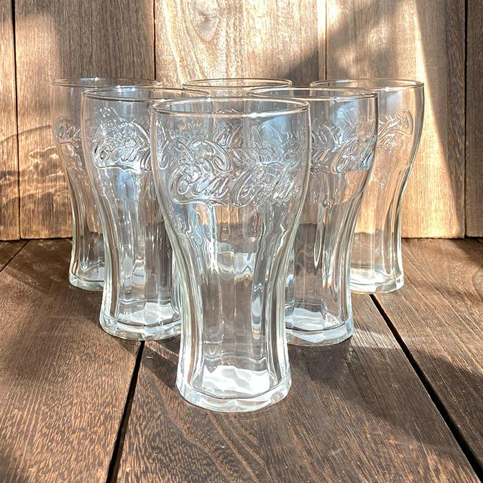 コカコーラ コップ グラス ロゴ入り アデリア ジェニュイングラス 日本