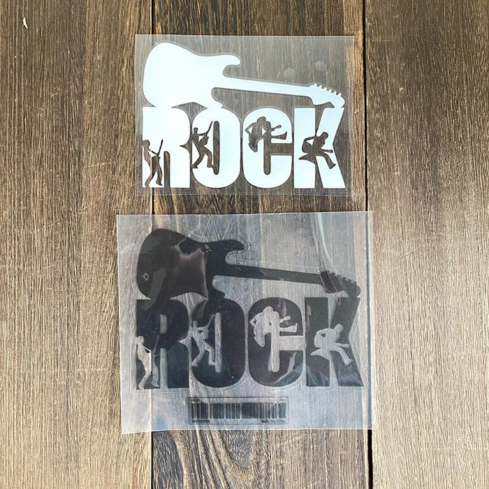 ステッカー ROCK ロック バンド バンドマン エレキギター ストラト