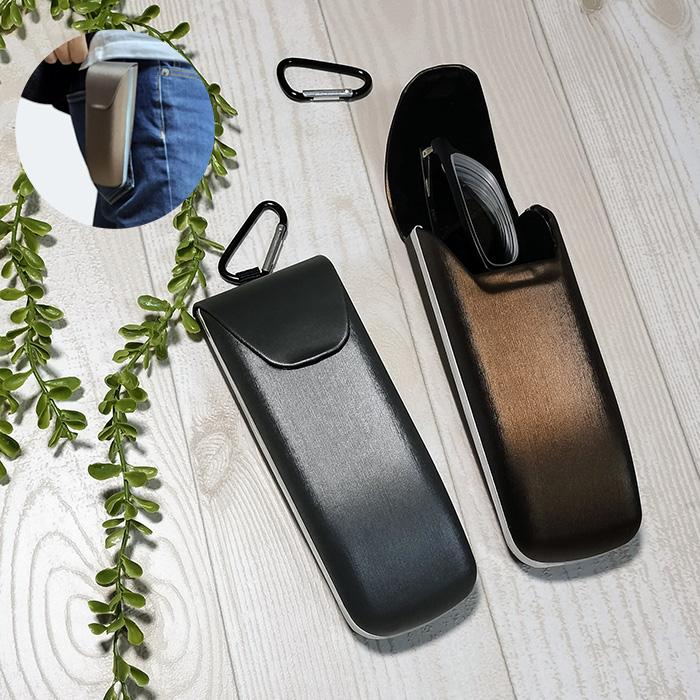 メガネケース おしゃれ スリム カラビナ付 女性 男性 携帯 眼鏡ケース