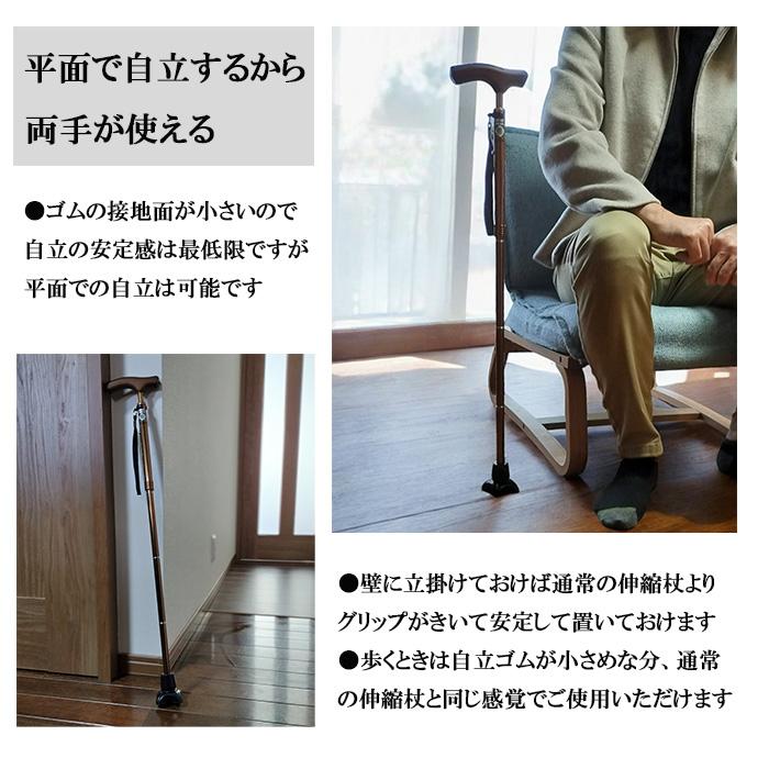 杖 介護 4点杖 自立 SGマーク つえ 折りたたみ おしゃれ 軽量 ペンシル