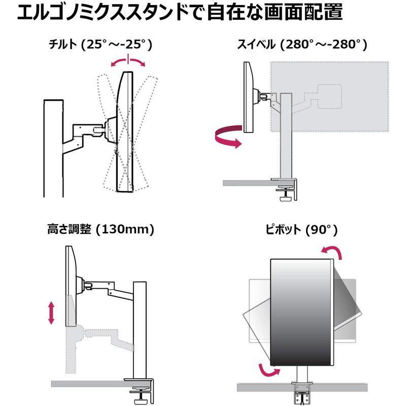 モニター・ディスプレイ LG エルゴノミクス スタンド モニター ディスプレイ 32UN880-B 31.5インチ/4K/HDR/IPS非光沢/USB Type-C｜gentlemanlyfactory｜02