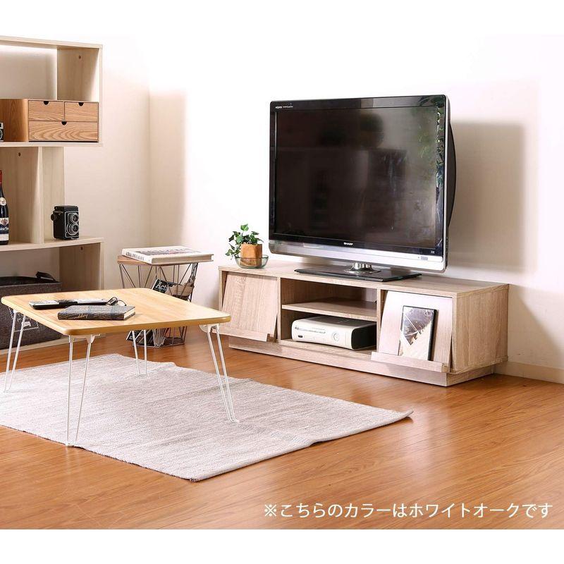 テレビ台 不二貿易 ローボード 42型対応 幅119cm ブラウン フラップ扉 99261｜gentlemanlyfactory｜13