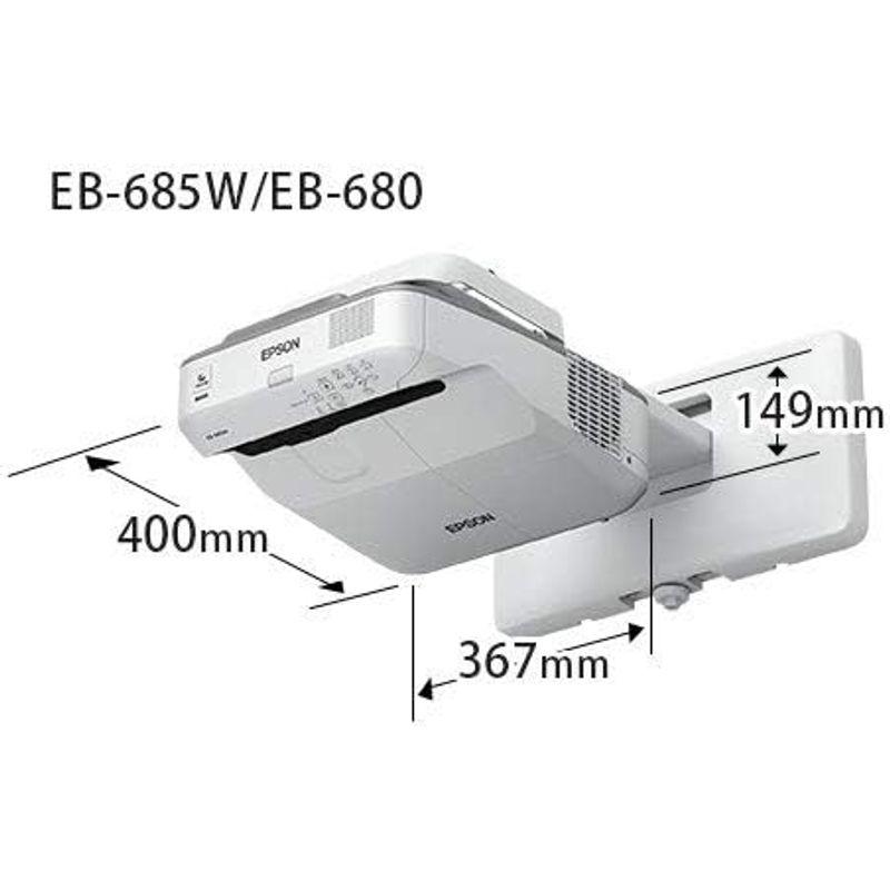 プロジェクター　EPSON　EB-680　3,500lm　XGA　約5.7kg　超短焦点
