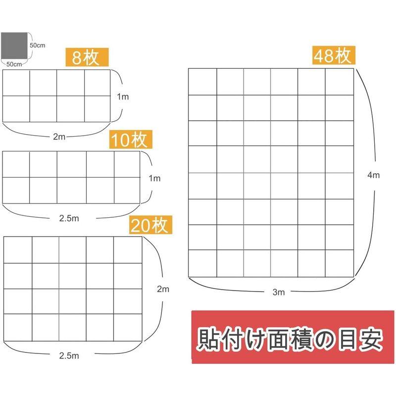 レコーディングスタジオ機材 超大型 吸音ボード レコーディングスタジオ 吸音材 ウェッジ 防音 吸音材質 50 x50x CM 20枚 吸音 - 4