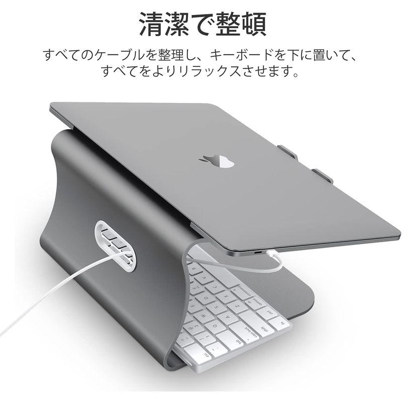 ノートパソコンスタンド Bestand PCスタンド 滑り止めパッド付き アルミ合金製 放熱性 11"-16" Macbook/Macboo｜gentlemanlyfactory｜06