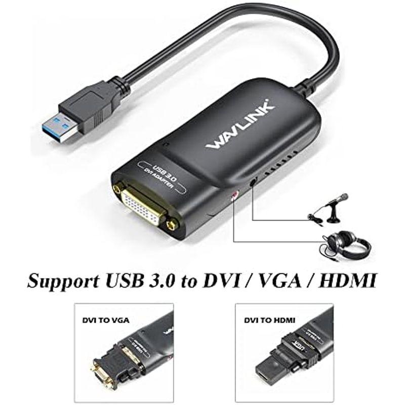 Wavlink USB 3.0 HDMI DVI UGAマルチディスプレイアダプタ 5Gbpsデータ転送 最高解像度2048Ｘ1152まで6｜gentlemanlyfactory｜16