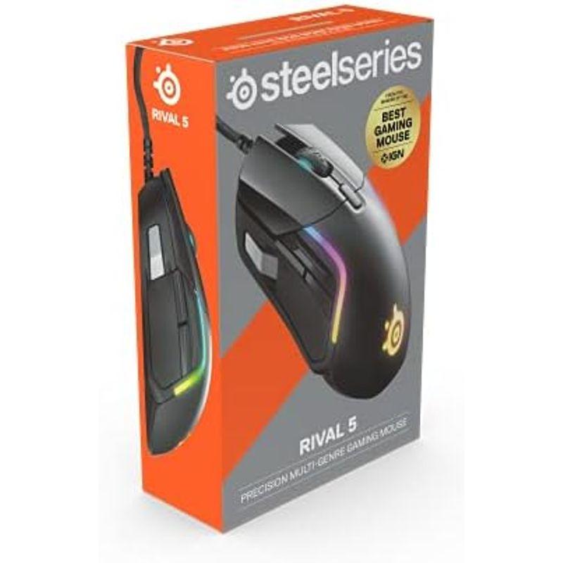 SteelSeries Rival 5 ゲーム用マウス PrismSync RGB照明と9つのプログラム可能なボタン - FPS、MOBA、｜gentlemanlyfactory｜07