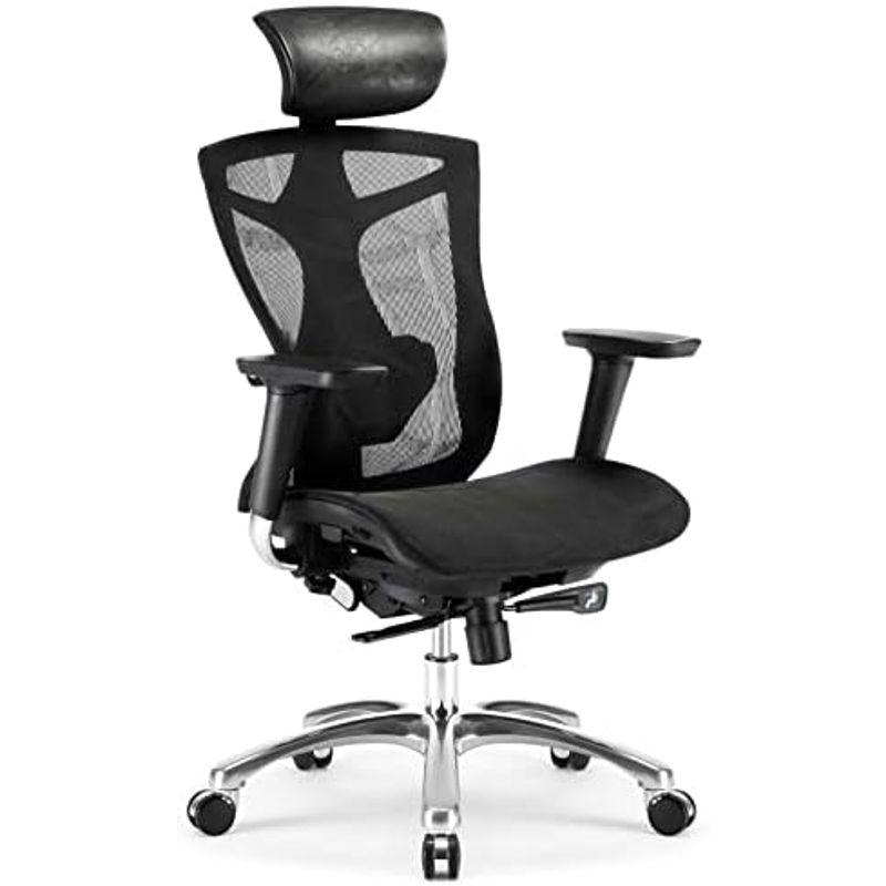 SIHOO V1 オフィスチェア 椅子 メッシュチェア 「4Dアームレスト＆5段階調整背もたれ＆5段階調整ヘッドレスト&140°リクライニン｜gentlemanlyfactory｜18