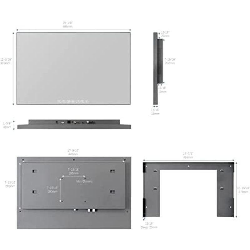 elecsung 防水テレビ お風呂 Bcas 22V型 Android TV 浴室用ンスマートミラーTV IP66防水テレビ Wi-Fi/｜gentlemanlyfactory｜05