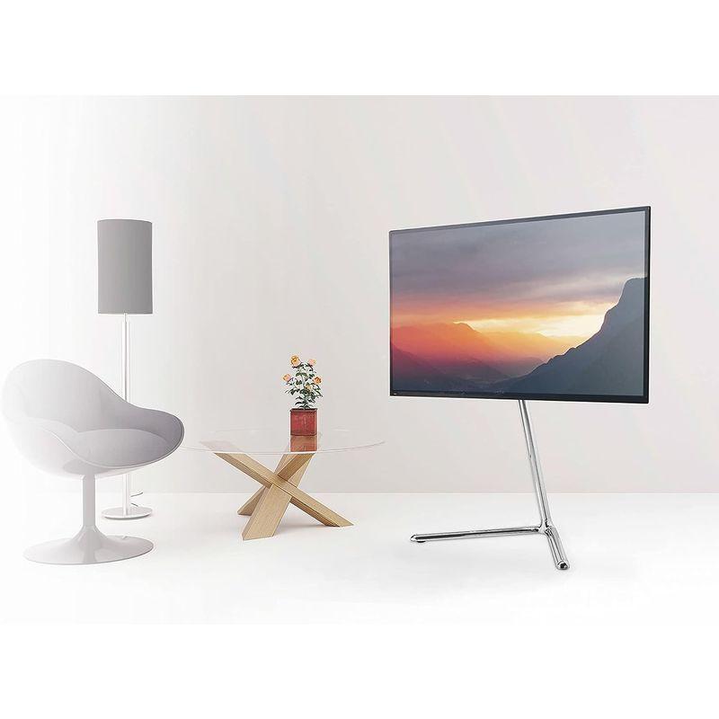 DMM.make DISPLAY/TVスタンド テレビスタンド 43-65インチ VESA対応 左右回転 メタル シルバー DKS-LSVL テレビスタンド 65インチ make DISPLAY/TVスタンド VESA対応 左右回転 メタル シルバー DKS LSVL