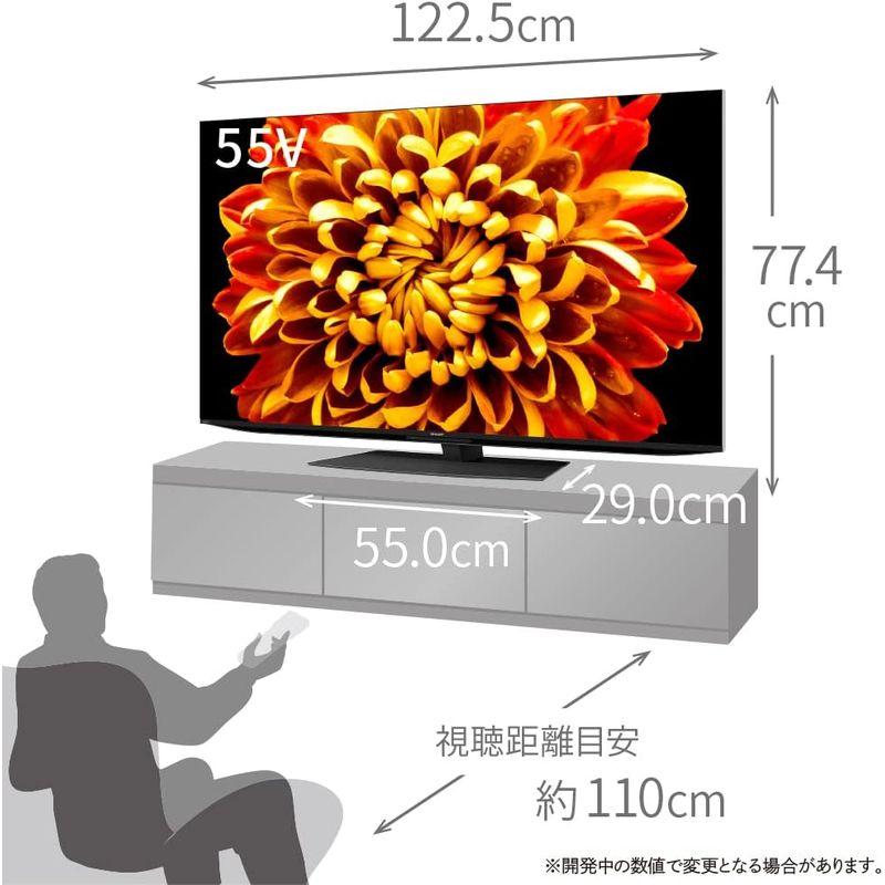 動作確認 シャープ 55V型 4K テレビ AQUOS XLED 4TC55DP1 mini LED 量子ドット 立体音響 Android TV (2 【LWH2278511418】(80342円)