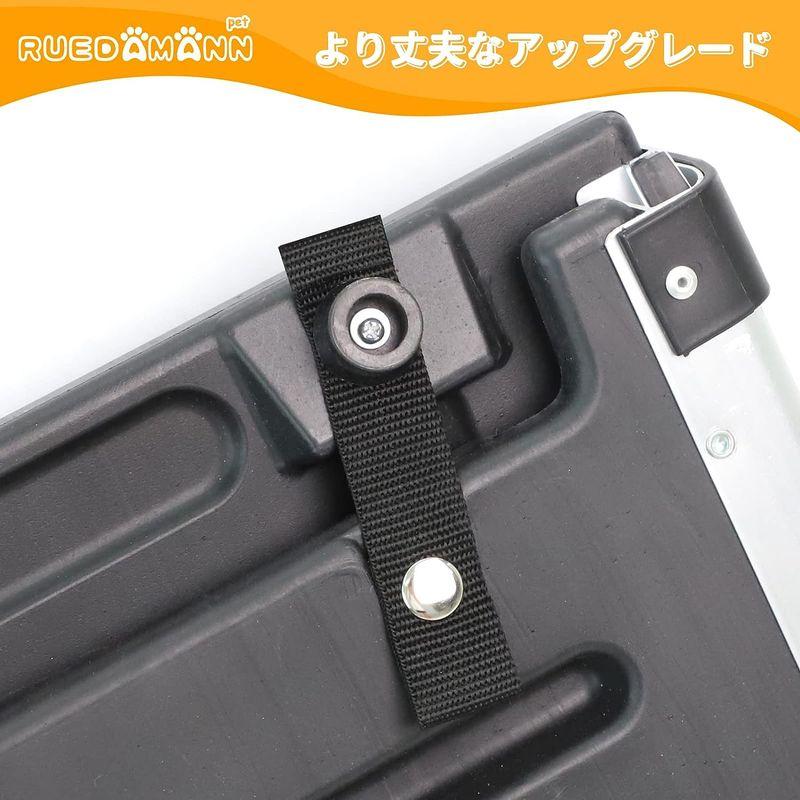 Ruedamann 犬用スロープ アルミ製伸縮式ペットスロープ 車への乗降 高低差のある場所で大活躍 スライド式 軽量＆コンパクト アルミフ 犬用スロープ アルミ製伸縮式ペットスロープ 車への乗降 高低差のある場所で大活躍 スライド式 軽量＆コンパクト アルミフ