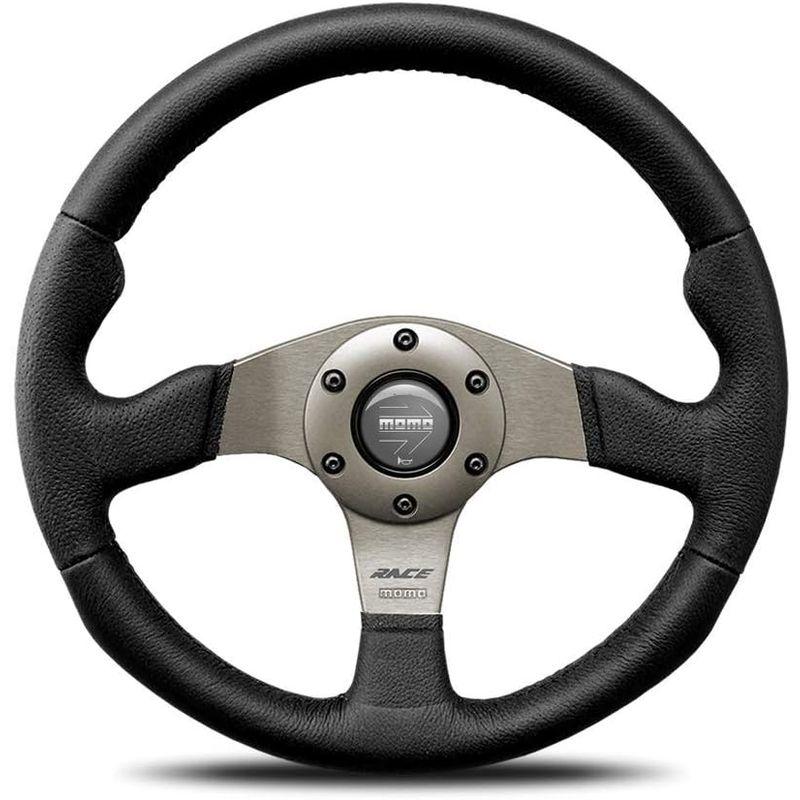 MOMO(モモ) ステアリング レース 32パイ BK R-12 モモ ステアリング レース 32パイ BK アローロゴ