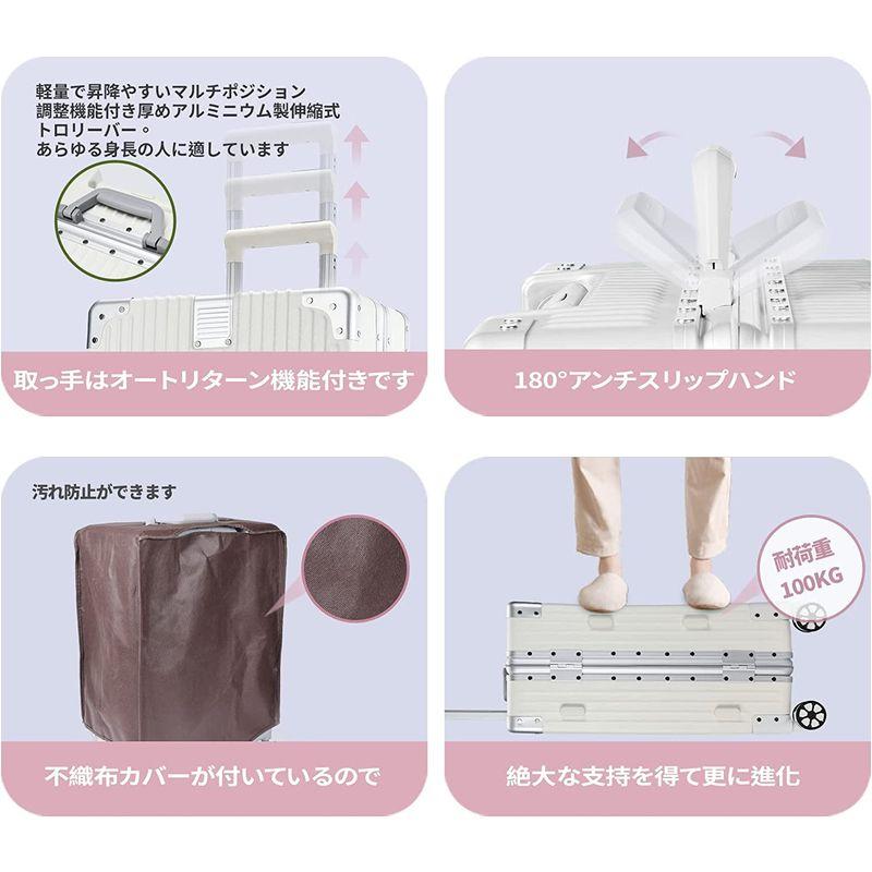 Yuweijie スーツケース アルミフレーム PCボディ キャリー ケース機内持ち込み 預け入れトロリーケース 90L キャリーバッグ 7 スーツケース アルミフレーム PCボディ キャリー ケース機内持ち込み 預け入れトロリーケース 90L キャリーバッグ サイズ