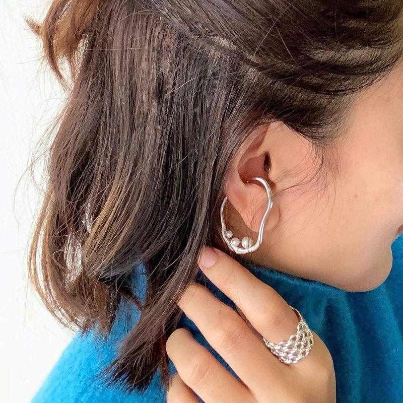 エル・エー・エイチ イヤーカフ HS6E0078H PF FORM シルバー イヤーカフ(片耳用) イヤーカフ 片耳用 エー エイチ HS6E0078H PF FORM シルバー