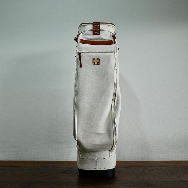 【訳あり品】 木の庄帆布 KinoshoTRANSIT クロスハンドルキャディバッグ KHG22-CH02WN- 2023年新バージョン 9.5型 口枠6 【XU1348575197】(47552円)