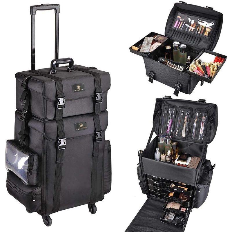メイクボックス キャスター付き 大容量 3Way コスメボックス プロ用 化粧品 収納ボックス 美容師 化粧箱 ネイル メイク道具 収納 メ キャスター付き 大容量 3Way コスメボックス プロ用 化粧品 収納ボックス 美容師 化粧箱 ネイル メイク道具 収納