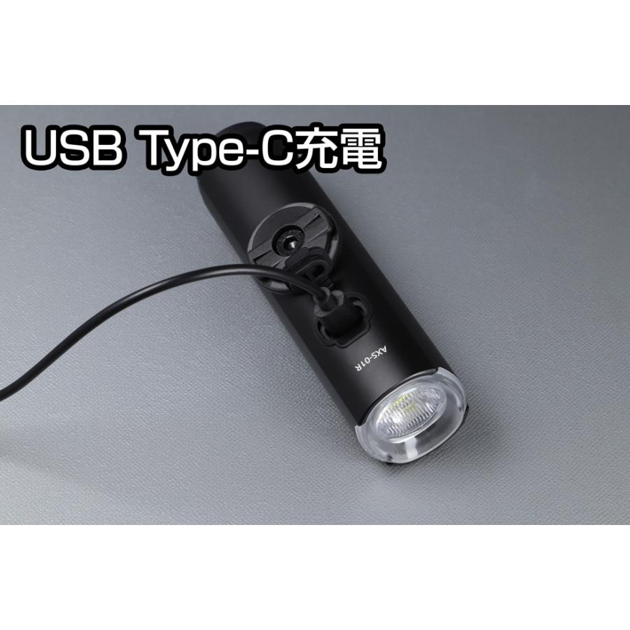 【NEW!】バイクライト LED 充電 充電式 Cタイプ Type-C 自転車 サイクリング GENTOS ジェントス AXS-01R｜gentos｜06