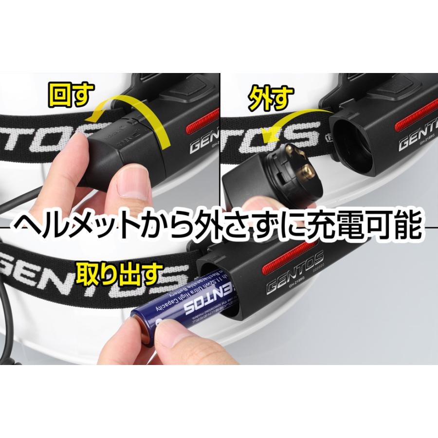 GENTOS（ジェントス） 【New!】ヘッドライト led 明るい 充電池 乾電池