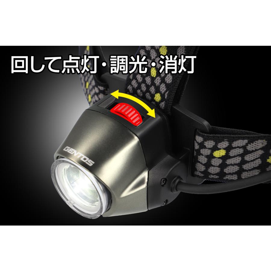 GENTOS（ジェントス） 【New!】ヘッドライト led 明るい 充電池