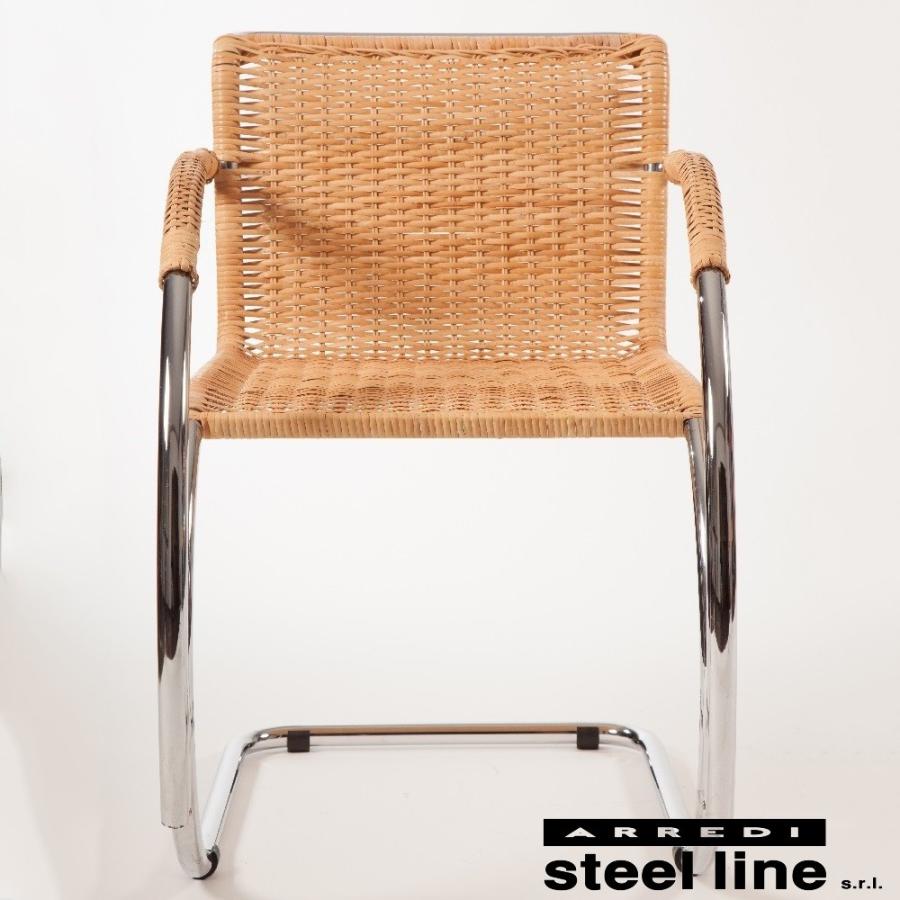 ミース・ファン・デル・ローエ MR10アームチェア ラタン仕様 スティールライン社DESIGN900 (steel line) | ミース・ファン・デル・ローエ | 01