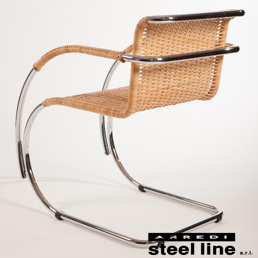 ミース・ファン・デル・ローエ MR10アームチェア ラタン仕様 スティールライン社DESIGN900 (steel line) | ミース・ファン・デル・ローエ | 02