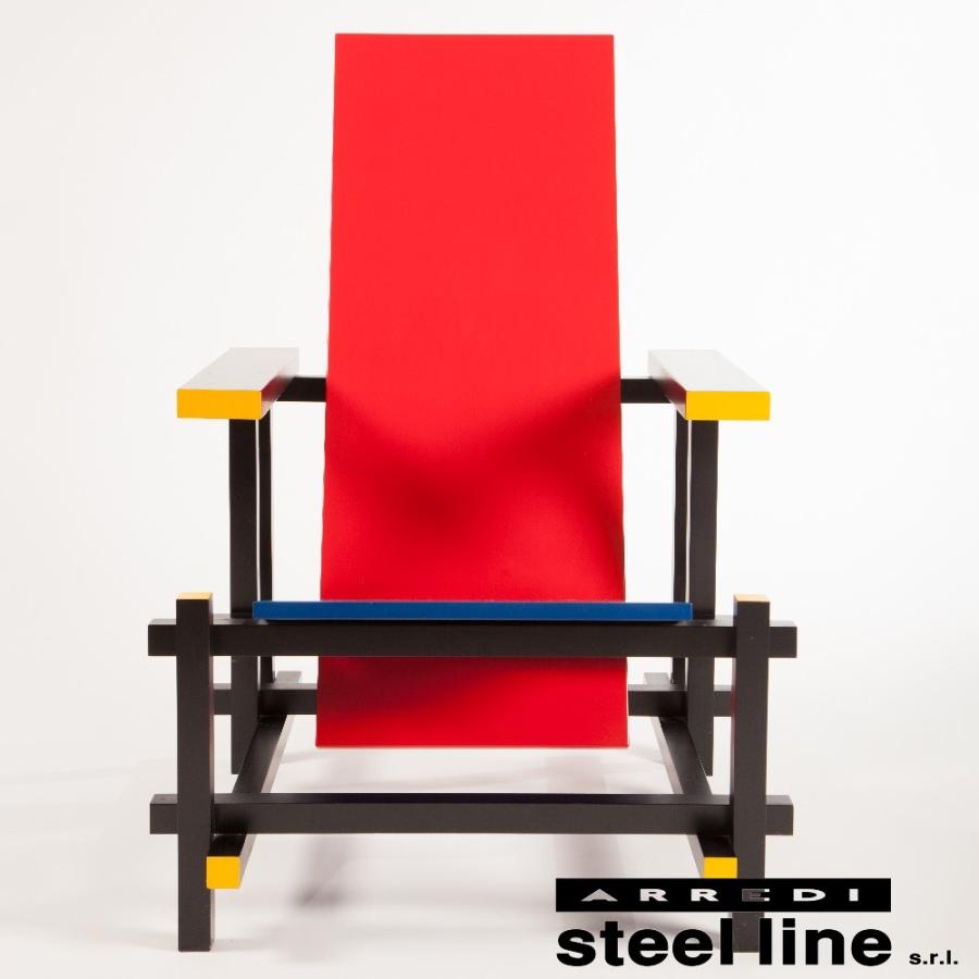 ヘリット・トーマス・リートフェルト レッド＆ブルーチェア スティールライン社DESIGN900 (steel line) | steel line | 01