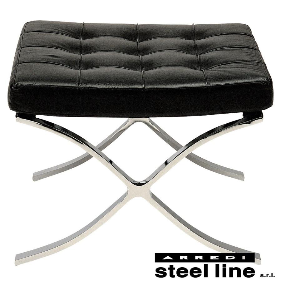 ミース・ファン・デル・ローエ のバルセロナチェアのオットマン ミース・ファン・デル・ローエ | バルセロナチェア オットマン