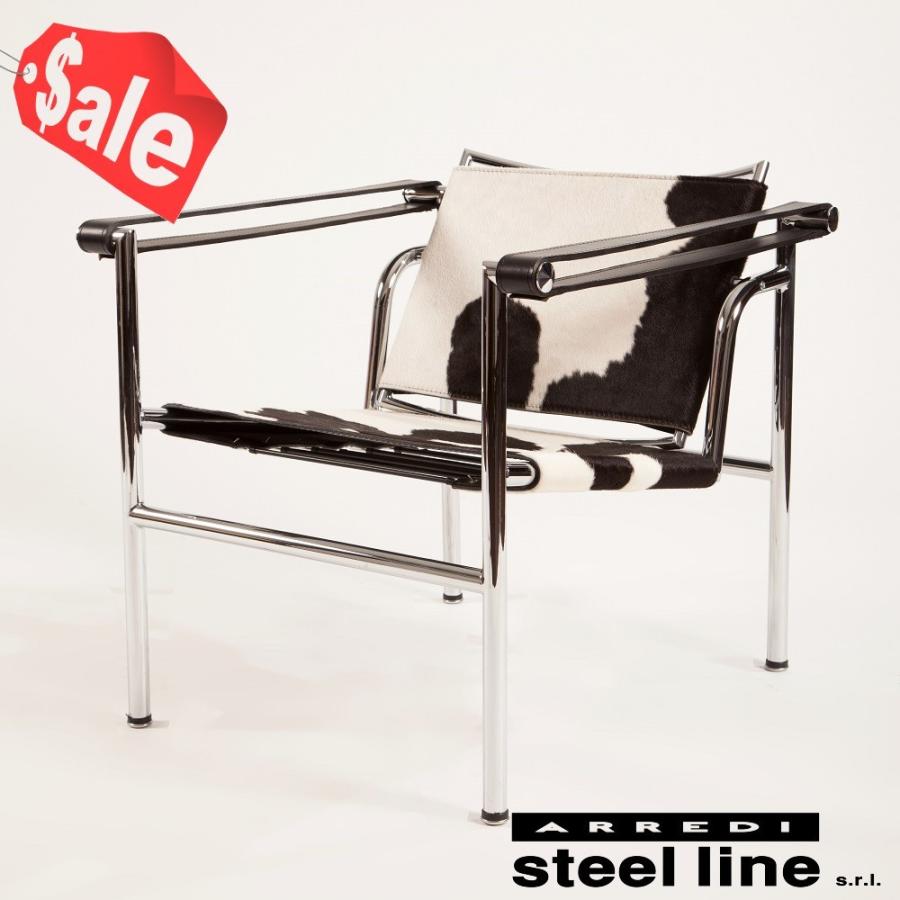 steel line - *新やって行く勇気付ける大売り出し* ル・コルビジェ LC1ポニースキン スリングチェア スチール写真生産ライン社DESIGN900 () 家具、インテリア-パーソナルチェア