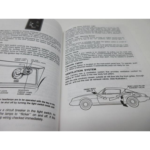 1981 CHEVROLET シボレー カマロ オーナーズマニュアル Guide! 本国