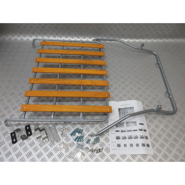 USA発送！VW98500.T.Rack.VOLKSWAGEN BEETLE 1950-1978 空冷 ビートル デッキリッド ラック Silver wood  IAP 98500 NEW