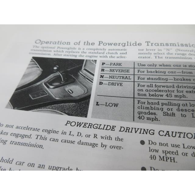 1963 CHEVROLET シボレー コルベット オーナーズマニュアル Guide