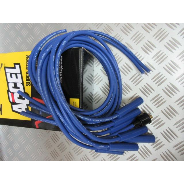4040Blue.GMシボレー HEI プラグコード ストレイト！ BLUE！ 8mm Accel