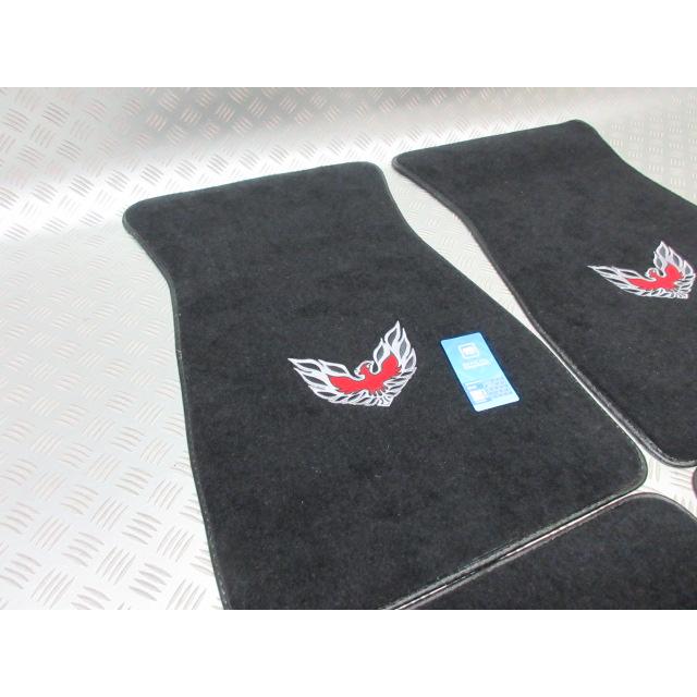 Firebird フロアマット ゴム製 二つ折り式 Firebird黒 1974〜1981 ファイアーバード トランザム フロアマット
