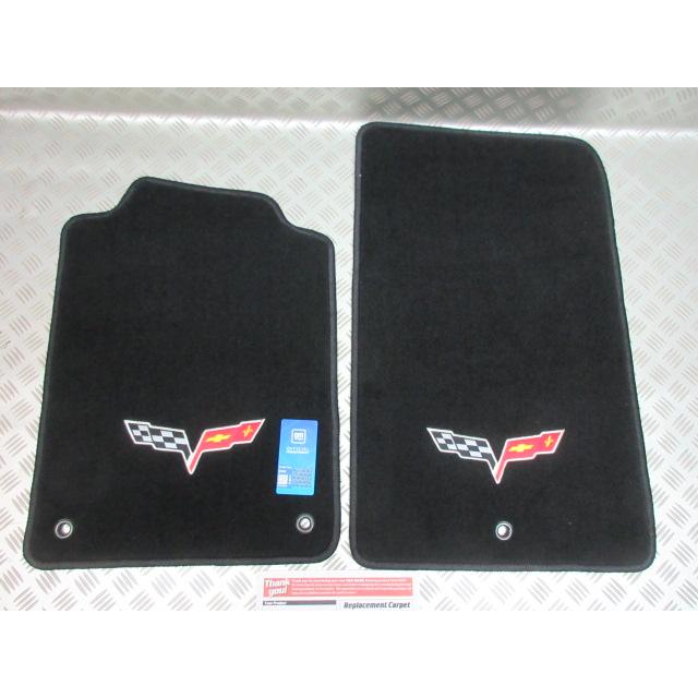 C6Logo! エンブレム！ 1997~2006 シボレー C5 コルベット フロアマット