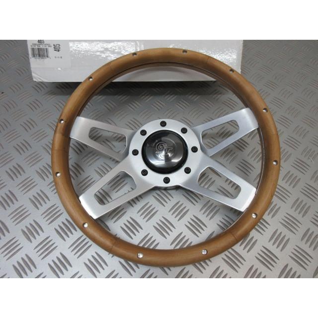 405GRANT.グラント ステアリング Challenger, Steel/Silver, Wood