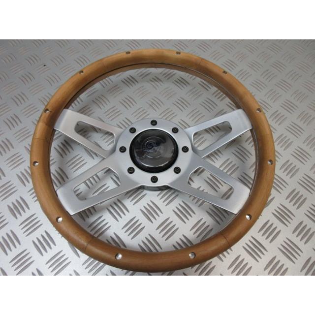 405GRANT.グラント ステアリング Challenger, Steel/Silver, Wood