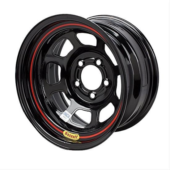 バセット ホイール 15インチ 5穴 PCD120.65 USA発送！国産旧車 アメリカ車 バセットホイール Bassett Racing Black