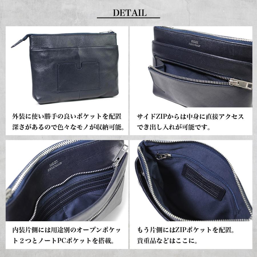SEEKER ショルダーバッグ 2way メンズ メッシュレザー クラッチ SEEKER ショルダーバッグ 2way メンズ メッシュレザー クラッチ