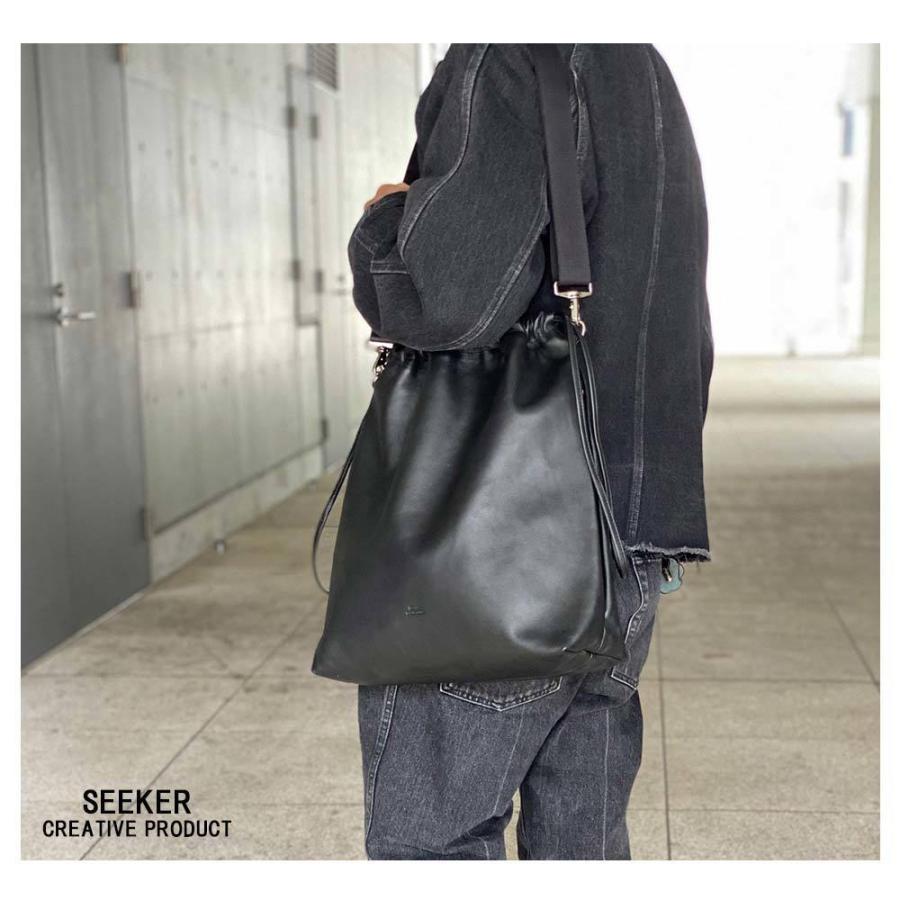 SEEKER（シーカー） ショルダーバッグ 巾着バッグ 2way メンズ