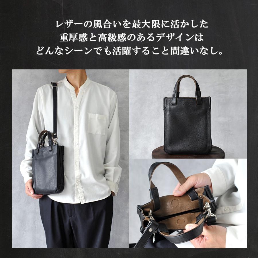 SEEKER（シーカー） トートバッグ メンズ 本革 コンパクト 薄型