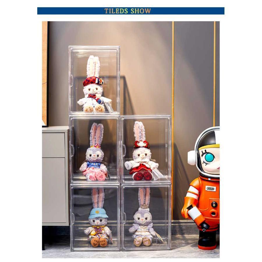 ぬいぐるみセット（クリアーボックス付き） 楽天市場】【200円OFF!】 収納スツール 透明 角スツール 収納