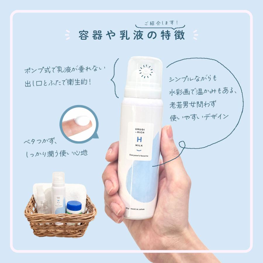 うるおいリッチHミルク 80g 日本製 送料無料 豊田雅彦 うるおい